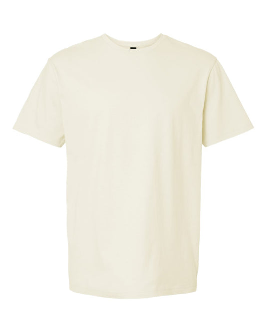 Beige t-shirt on a white background