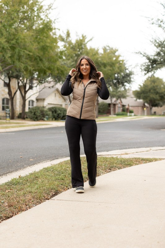 The Vanessa - Black Bootcut Leggings