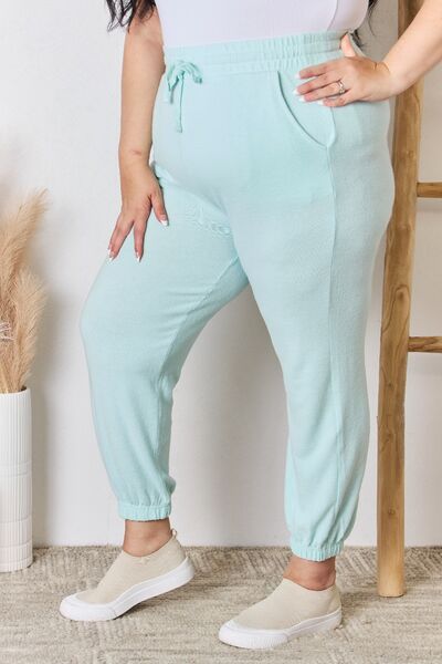 Mint Drawstring Knit Jogger - Ultra Soft