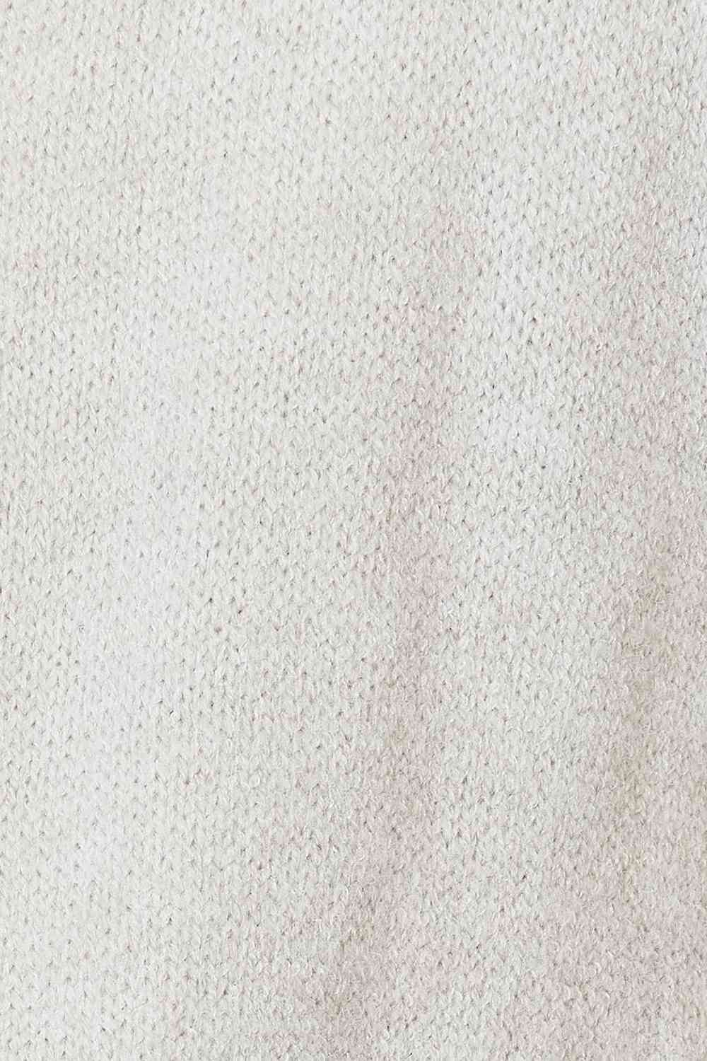 Open Front Duster Cardigan with Pockets in Light Grey