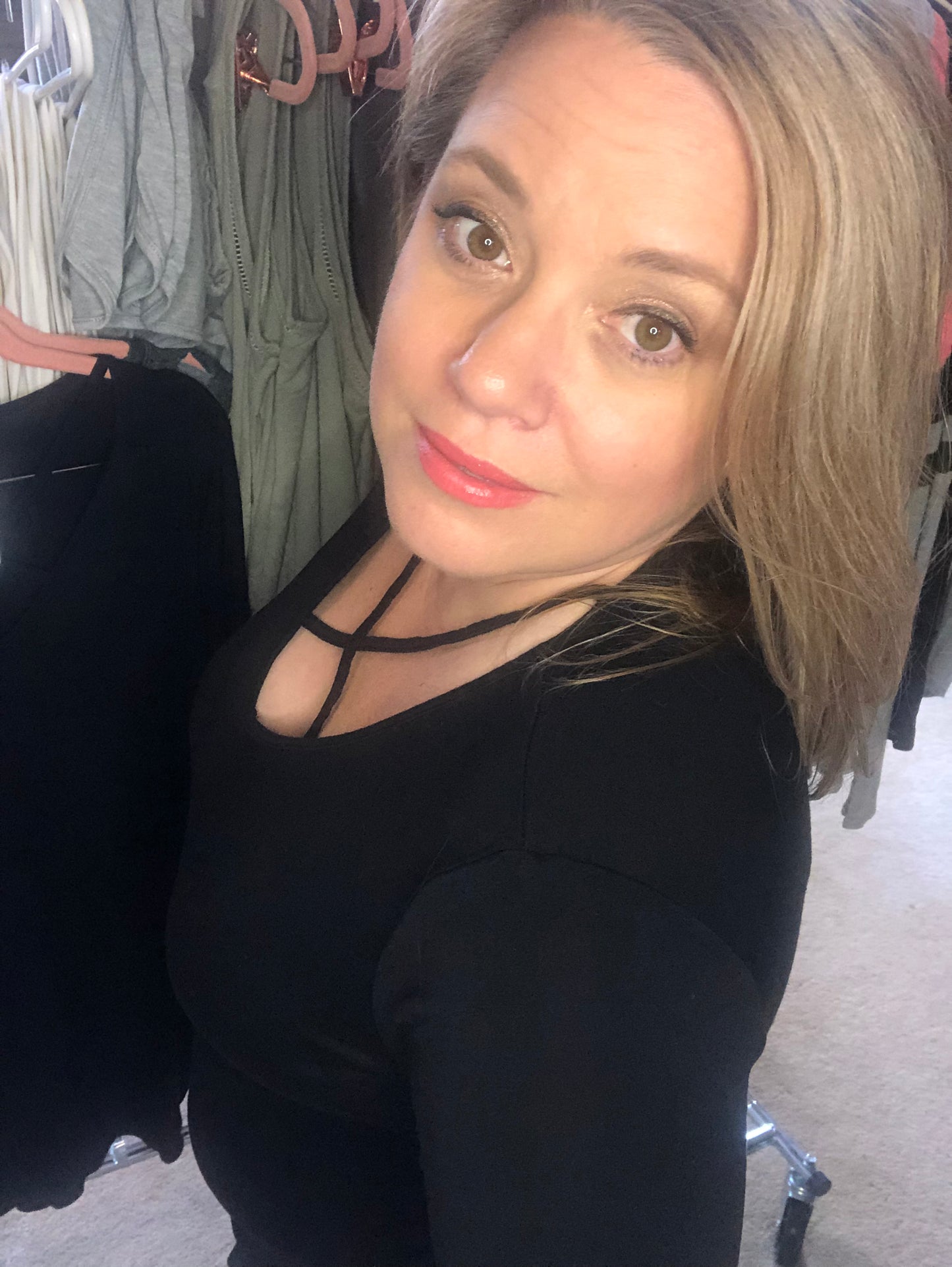 Jennifer Long Sleeve w/ Front Criss Cross Arnone Boutique