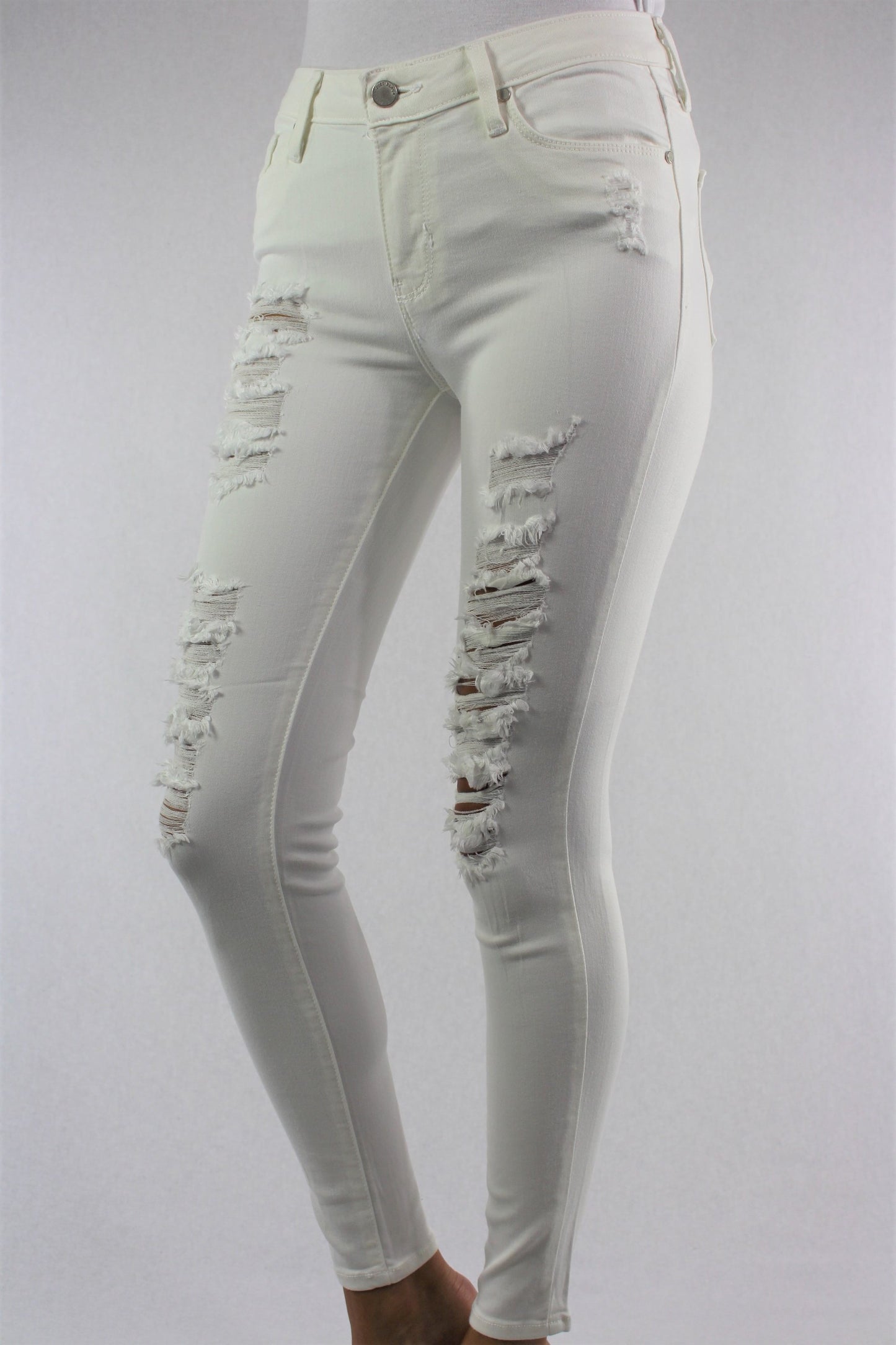 Super Stretch Skinny Jeans (White) Arnone Boutique