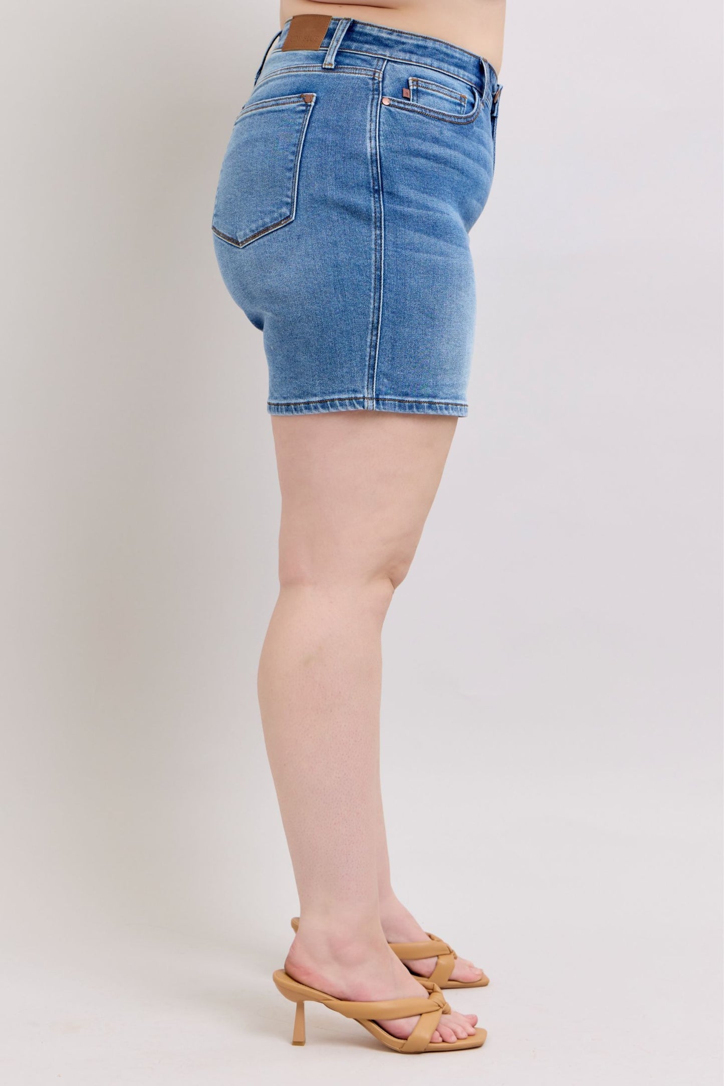 Judy Blue 2 Button Denim Shorts with Pockets