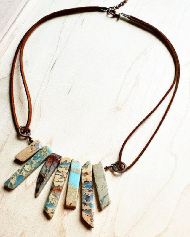 AQUA TERRA Leather Cord Necklace