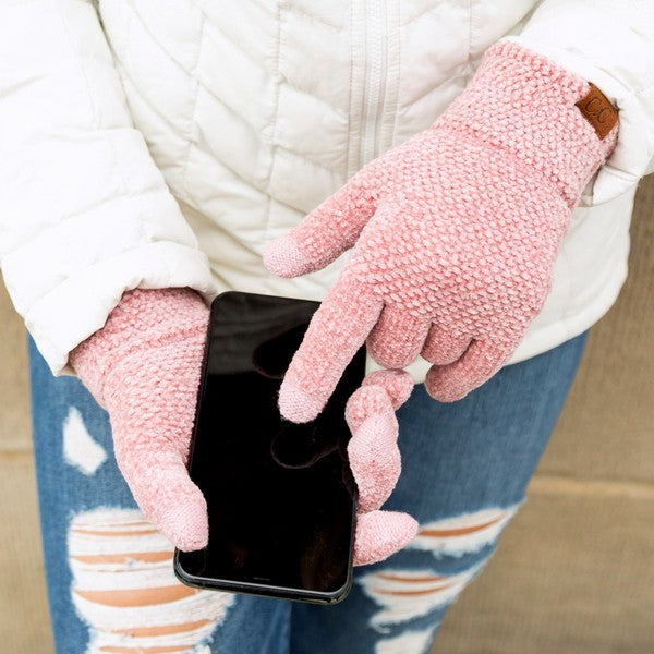 Oh So Soft Chenille Touch Gloves