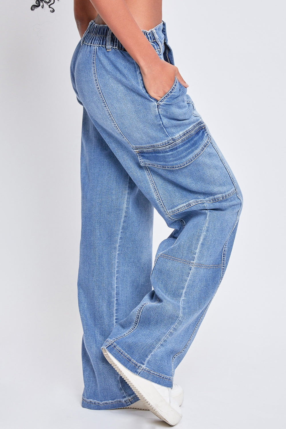 High-Rise Straight Cargo JUNIOR Jeans