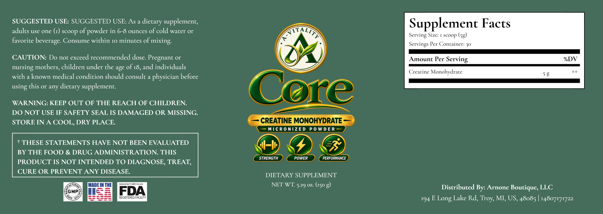 Core Creatine Powder image 5