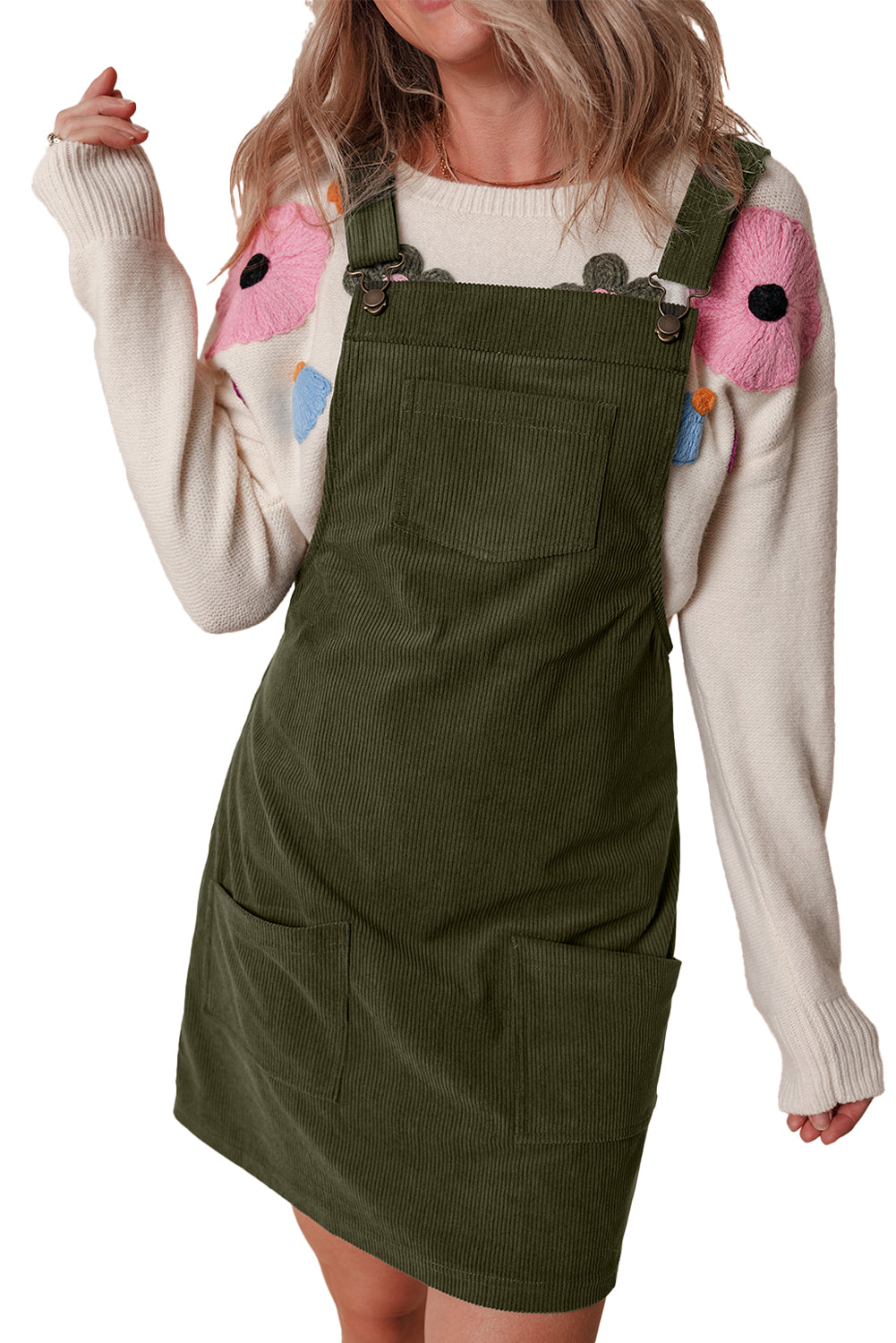 Corduroy Overall Dress