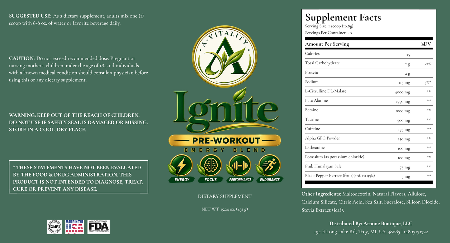 Ignite Pre Workout Fuel image 5