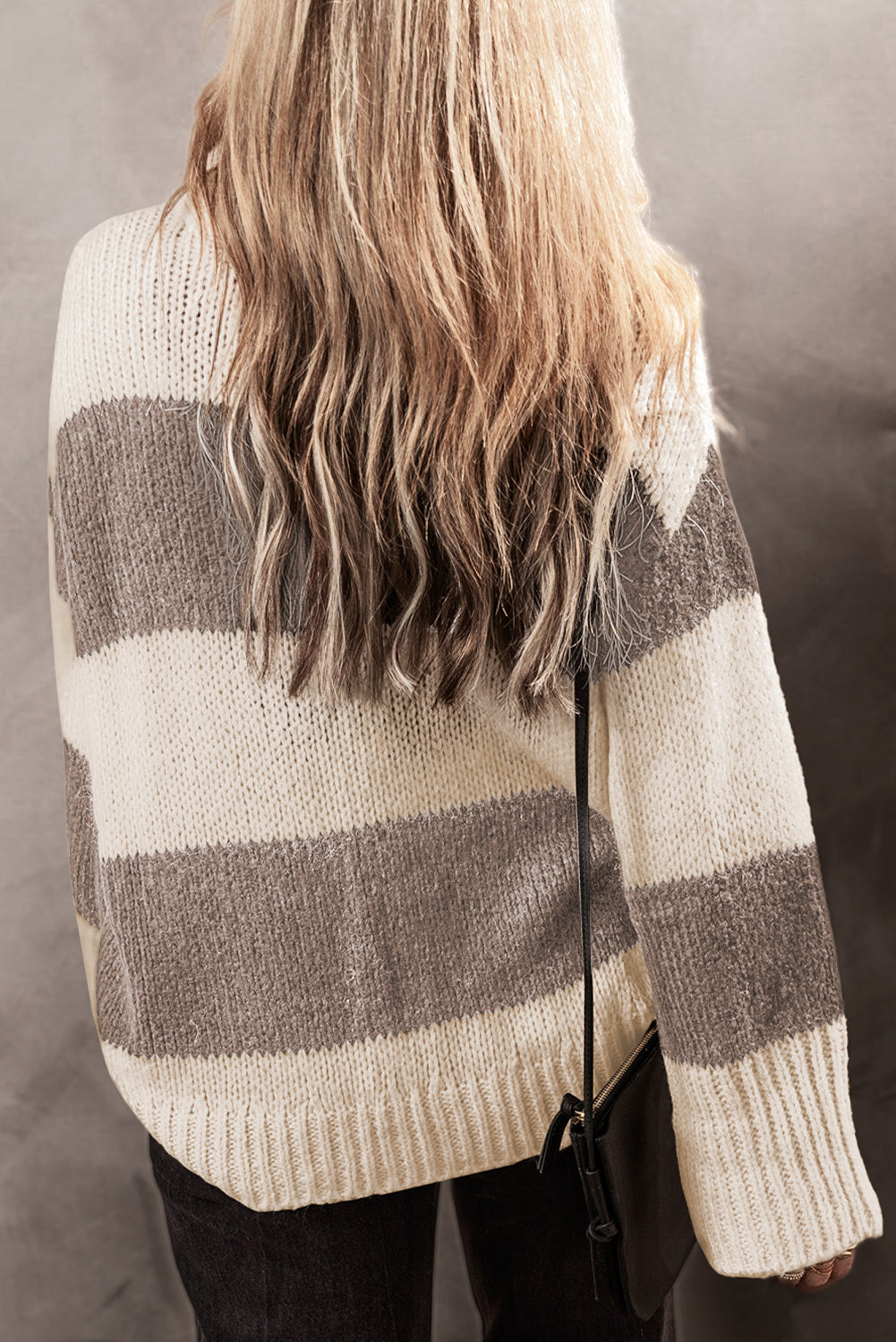 Color Block Loose Pullover Sweater