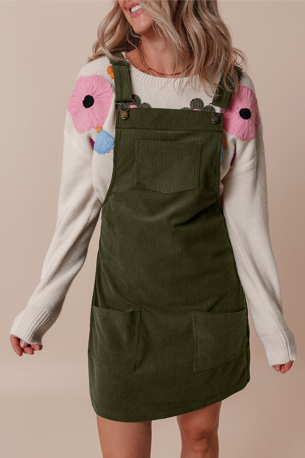 Corduroy Overall Dress