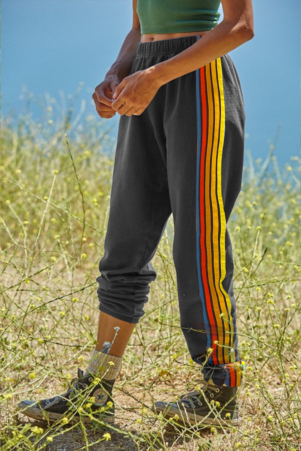 Counting Rainbows High Waist Sweatpants