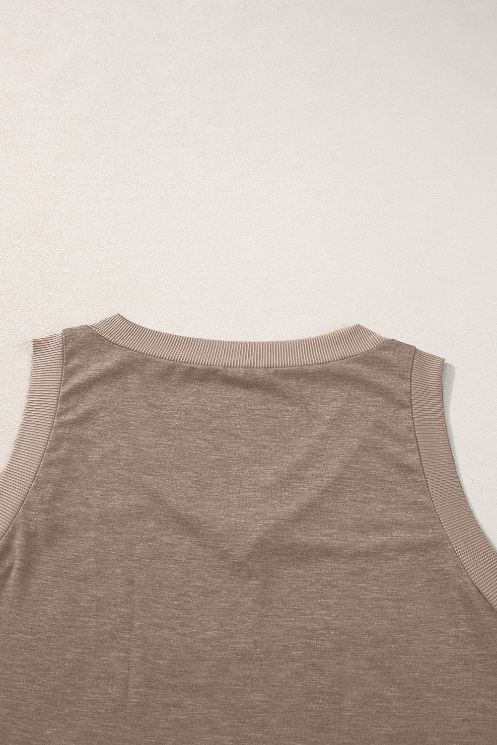 Ribbed V Neck Tank