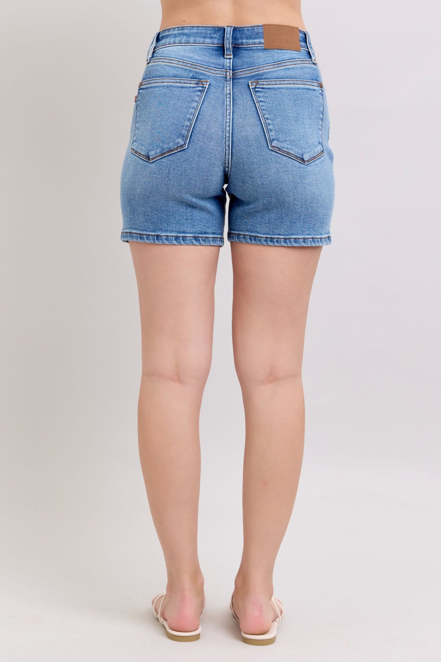 Judy Blue 2 Button Denim Shorts with Pockets