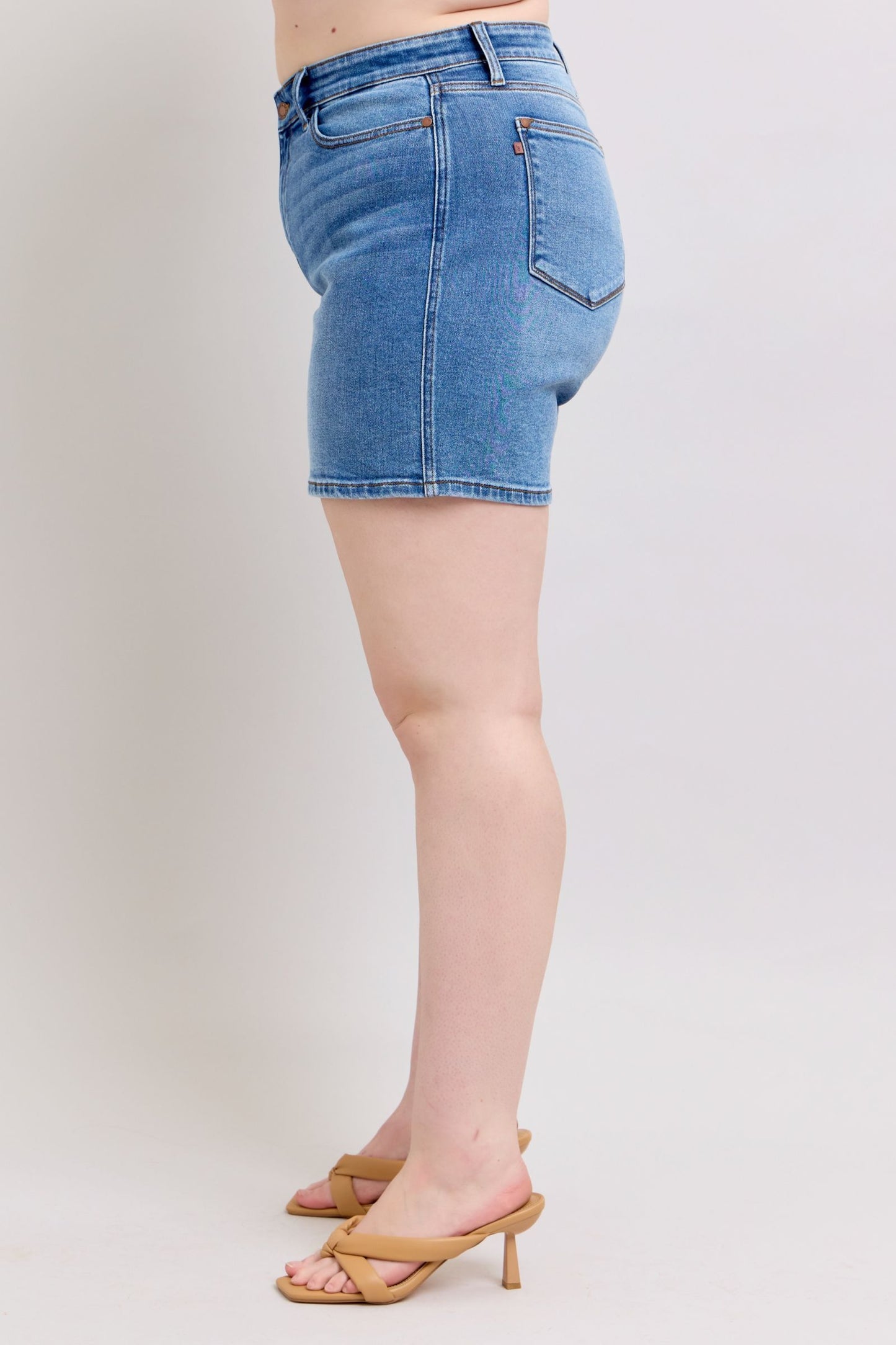 Judy Blue 2 Button Denim Shorts with Pockets