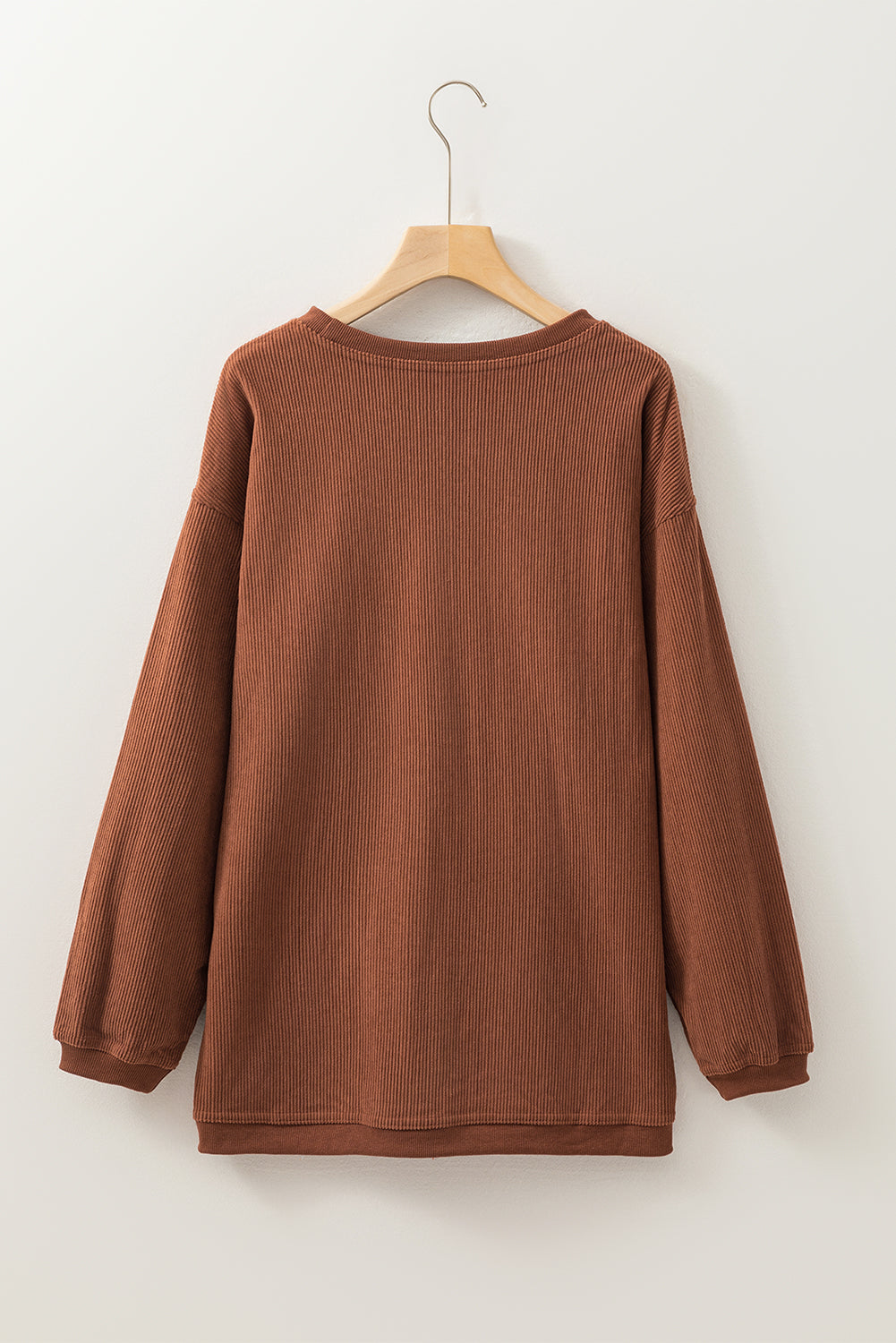 Ribbed Corduroy Oversized Sweatshirt