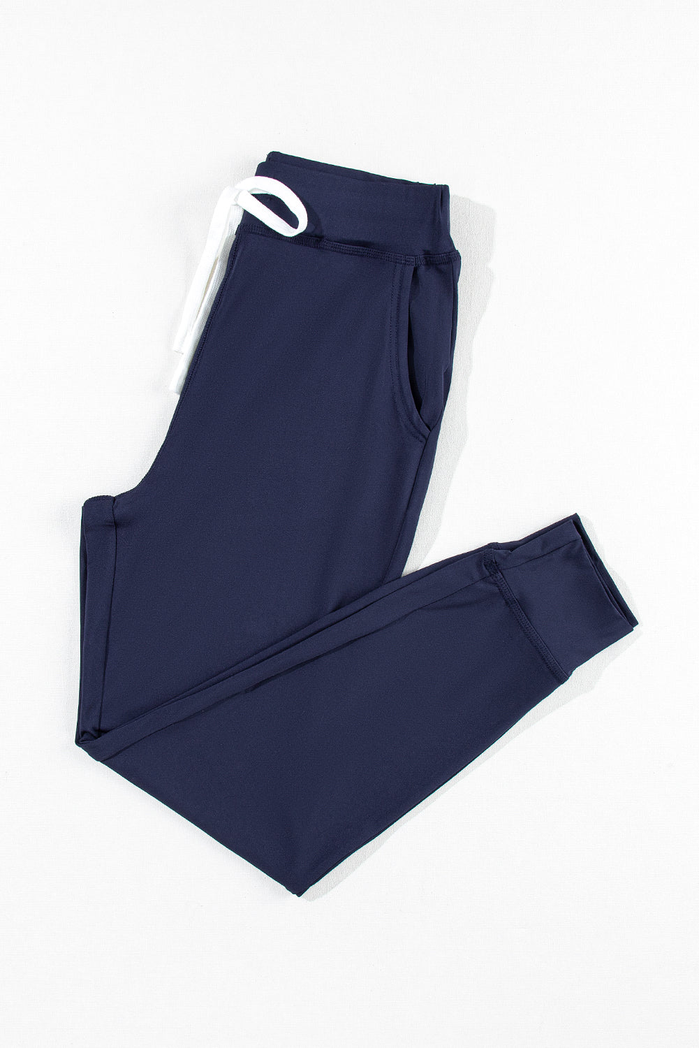 Drawstring Waist Pocketed Joggers