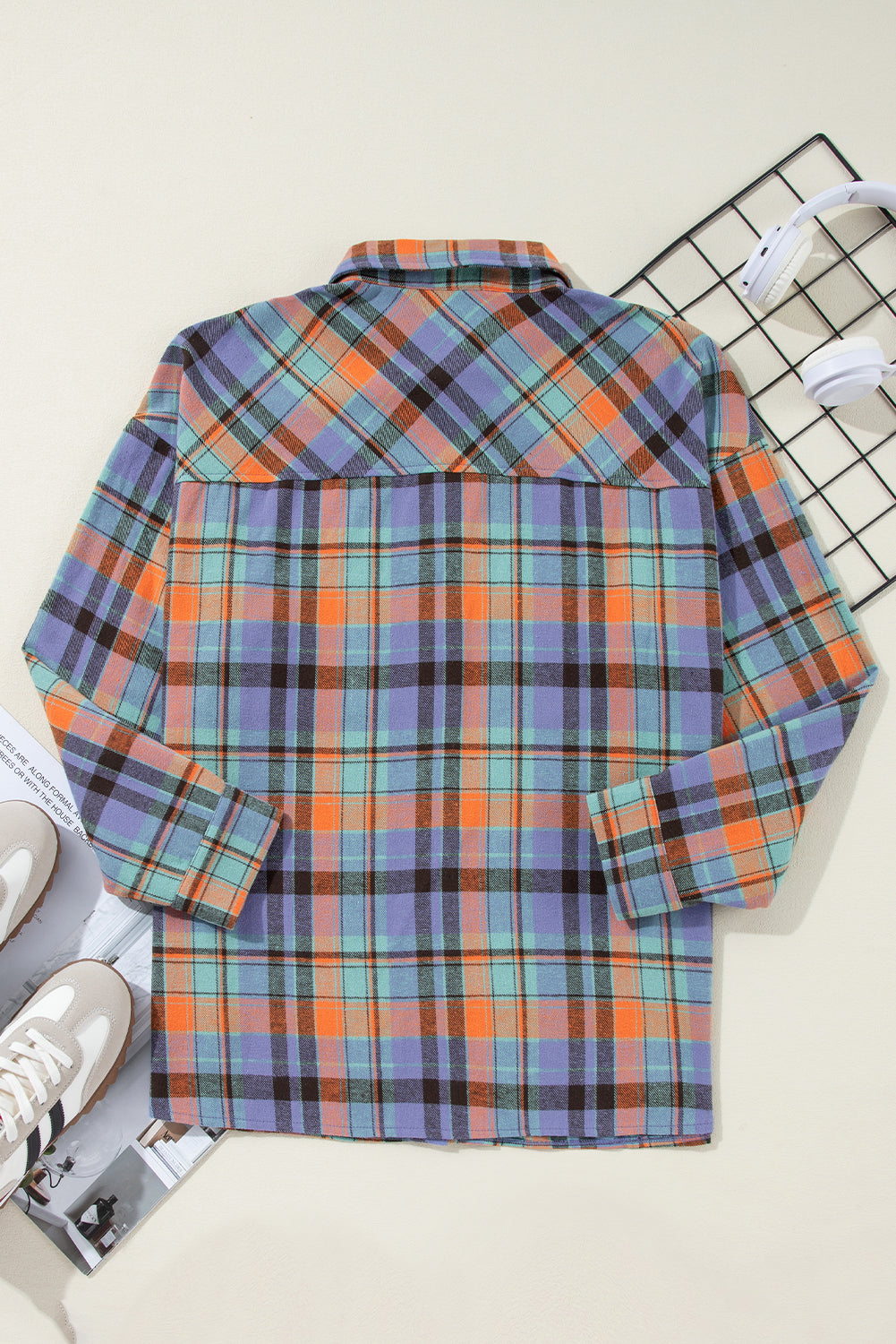 Plaid Print Loose Vintage Shirt