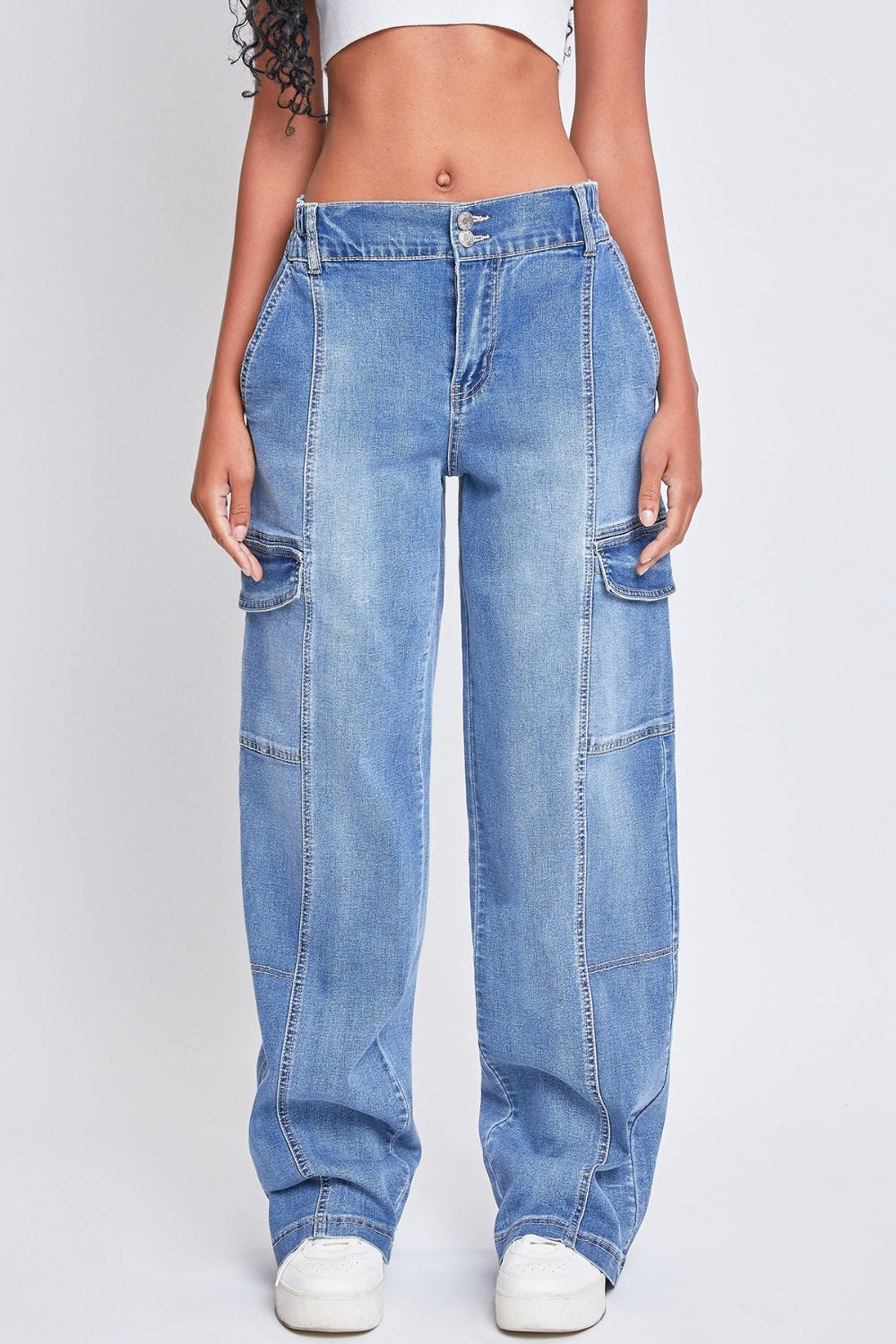 High-Rise Straight Cargo JUNIOR Jeans