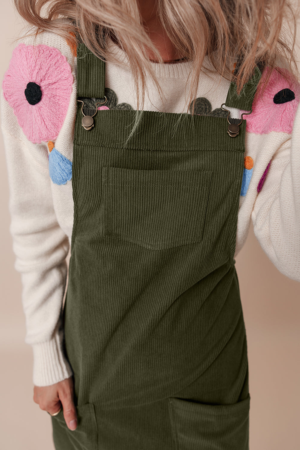 Corduroy Overall Dress