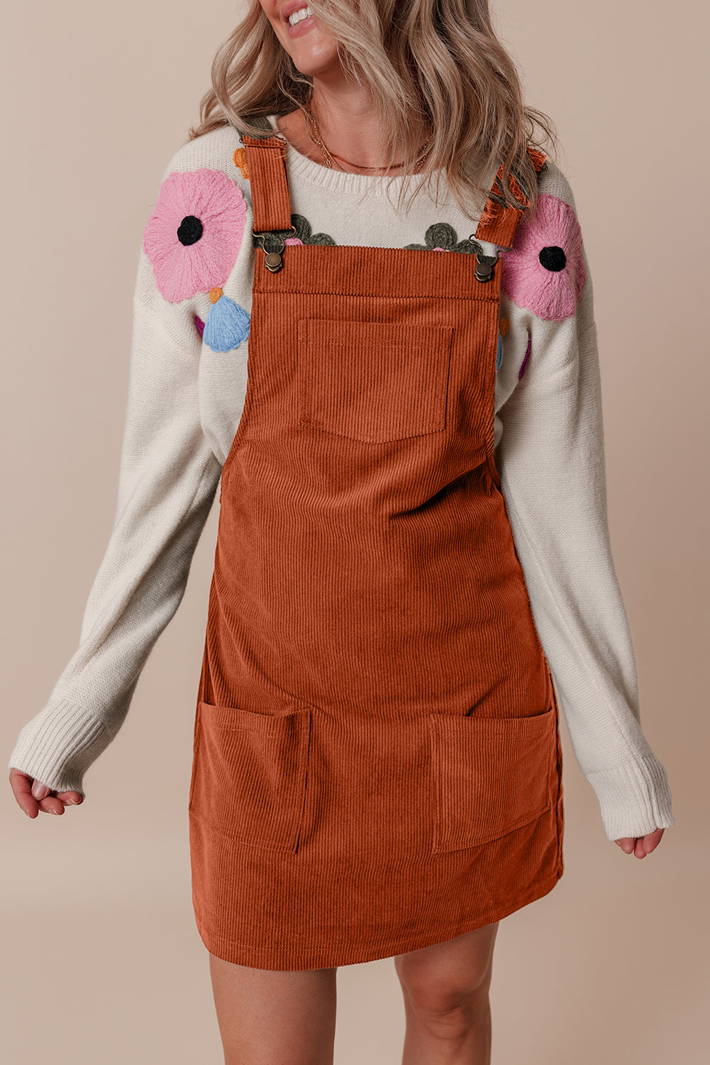 Corduroy Overall Dress