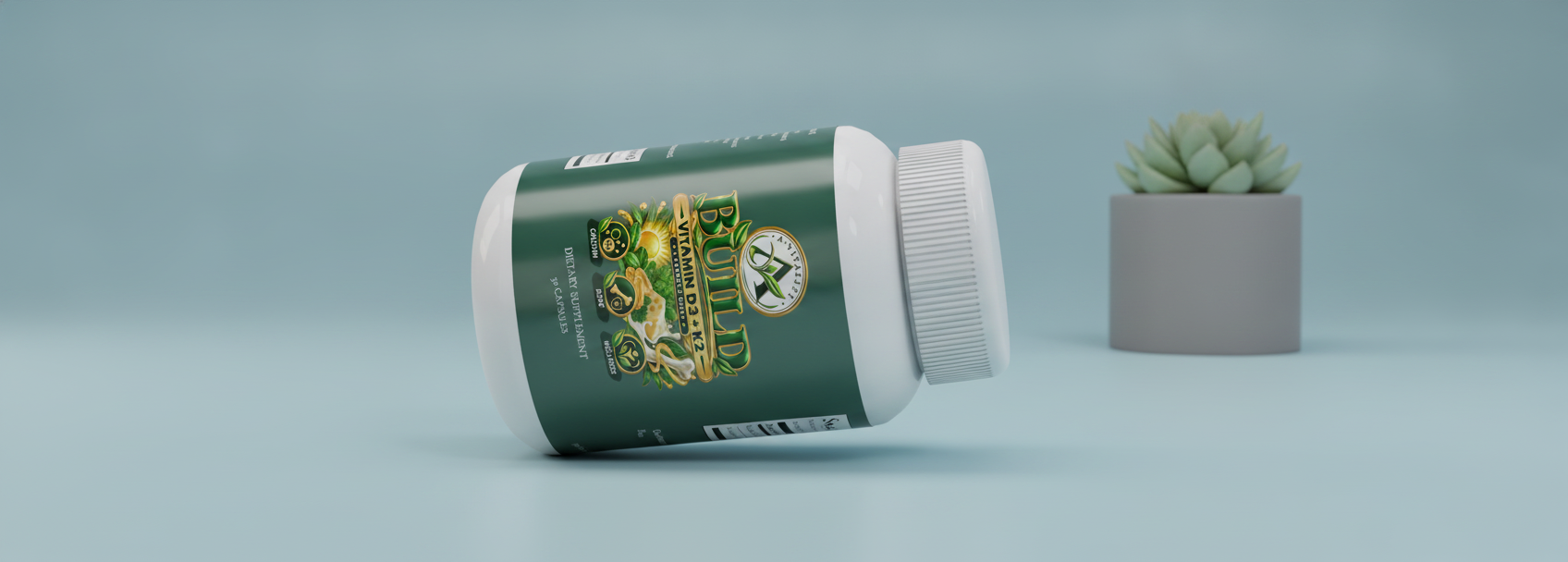 Build Bone Vitamin D3 K2 image 2
