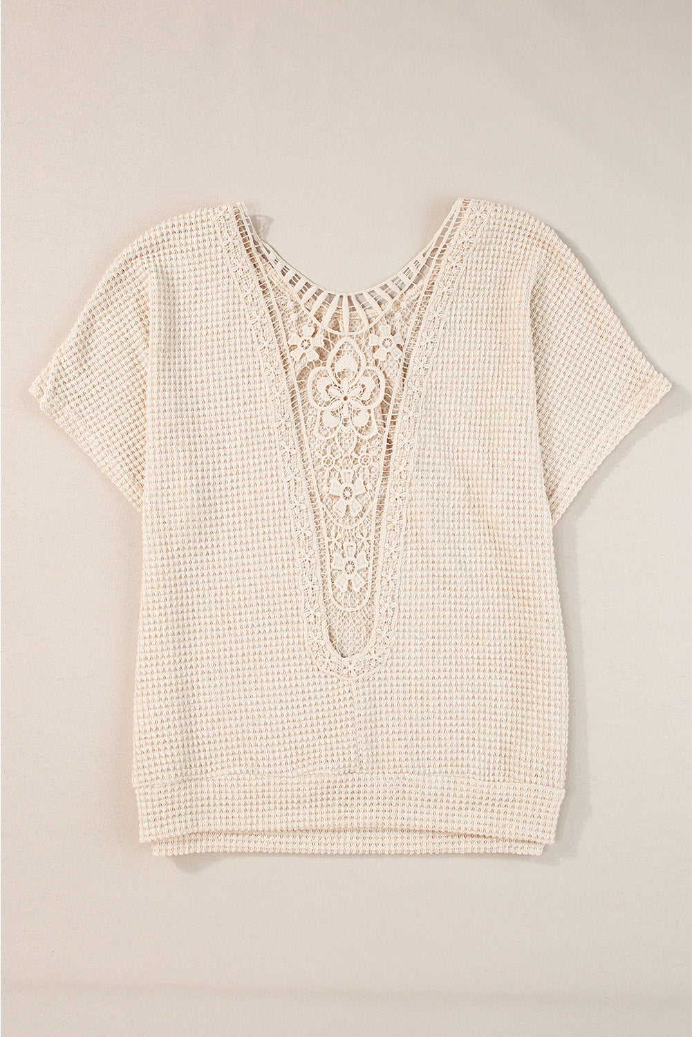 Guipure Lace Patch Textured Shirt