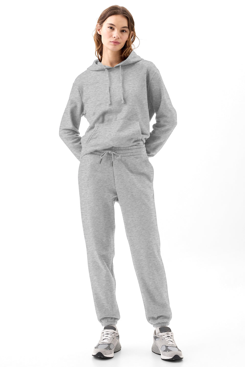 Solid Color Fleece Lined Drawstring Waist Joggers