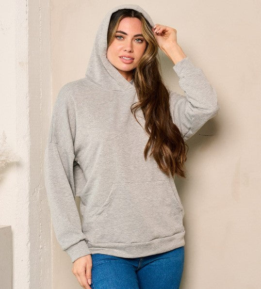 Butter Hoodie in Black or Heather Grey (MADE IN USA)