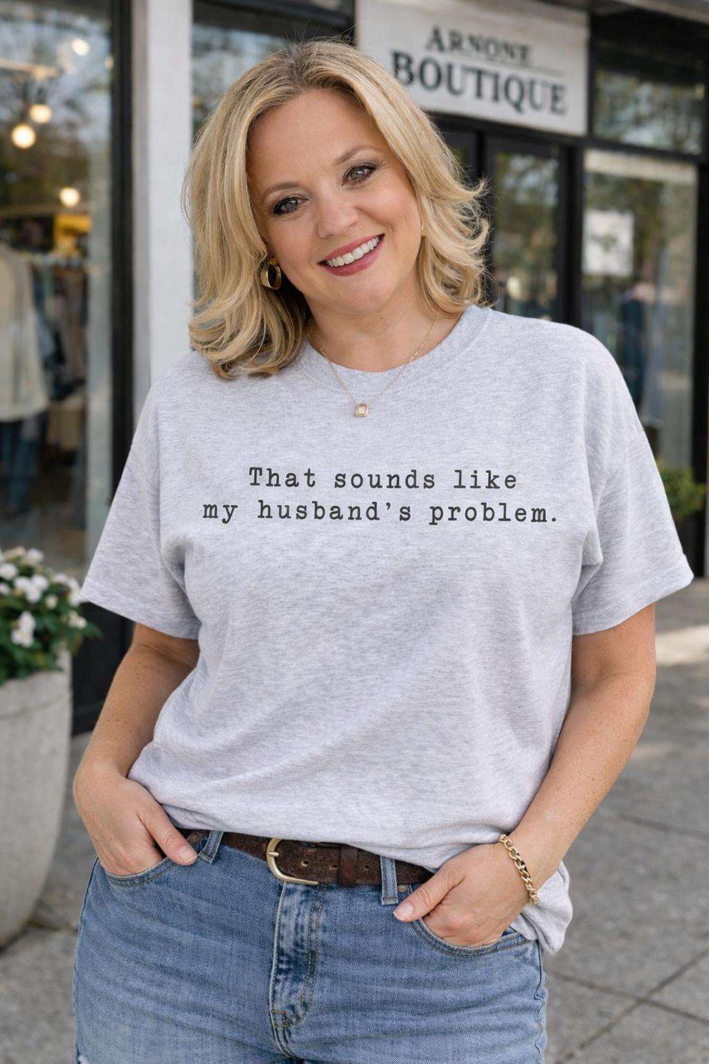 My Husband's Problem Graphic Tee and Sweatshirt