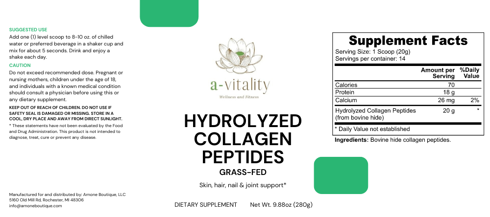 Grass-Fed Hydrolyzed Collagen Peptides