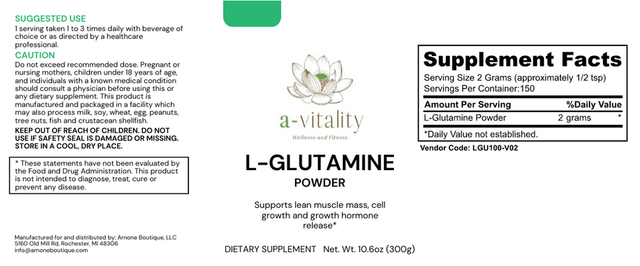 L-Glutamine Powder (Lean Muscle Mass)