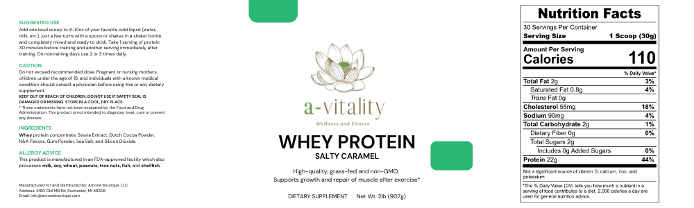 Whey Protein (Salty Caramel Flavor)