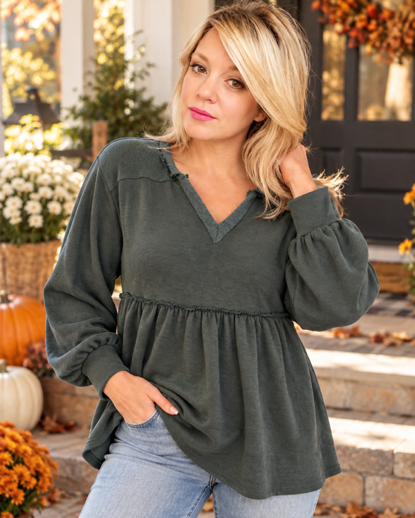 green hoodie