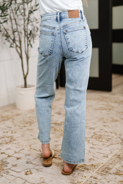 Debbie High Rise Stone Wash Straight Fit Jeans by Judy Blue