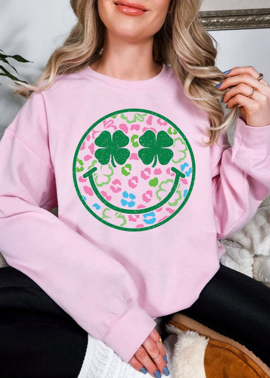 Smiley Face Graphic Sweatshirt