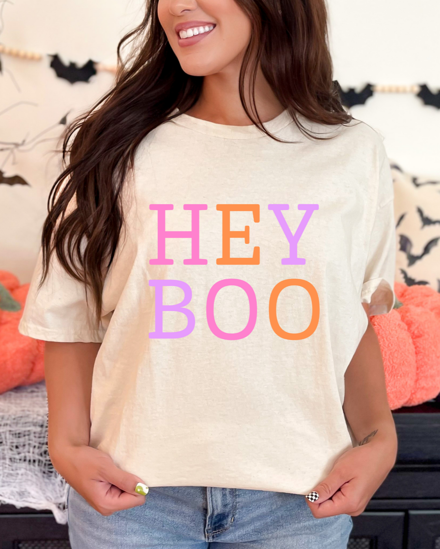 Hey BOO Graphic Tee in Three Colors