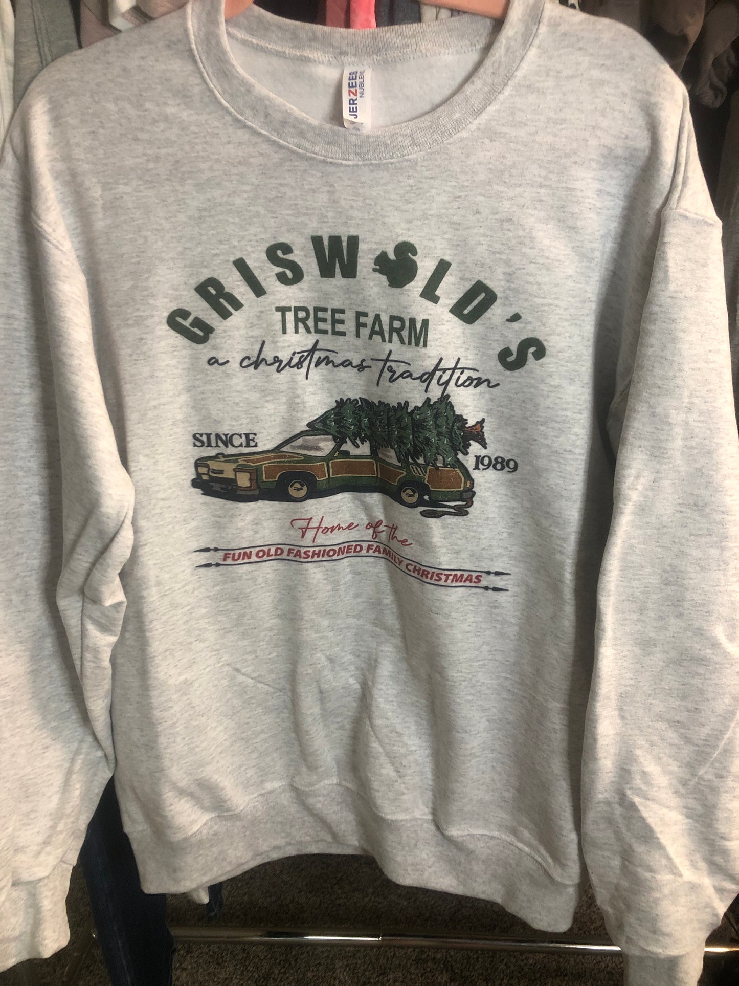 Griswold's Christmas Sweatshirt in Grey