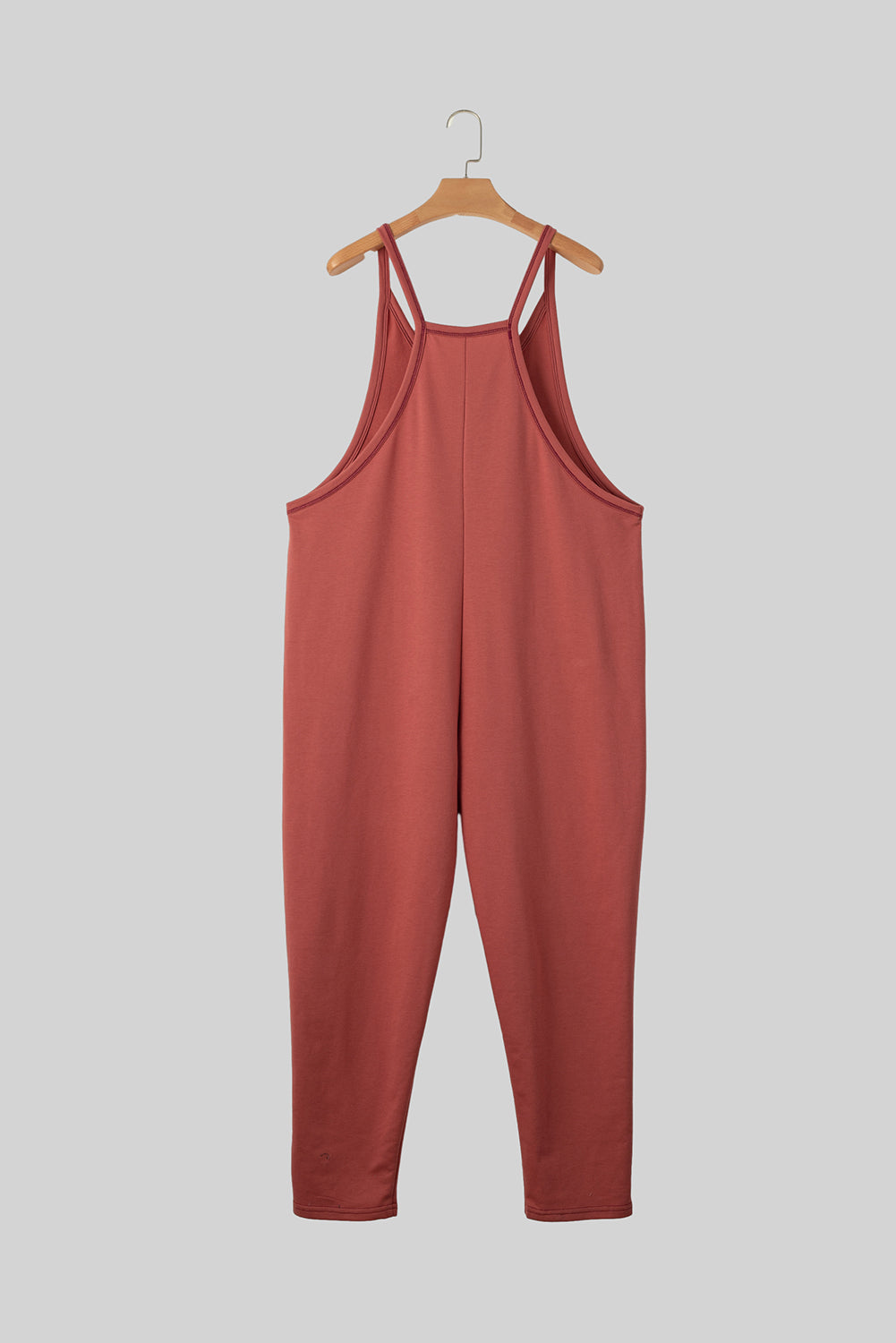 V-Neck Jumpsuit with Side Pockets