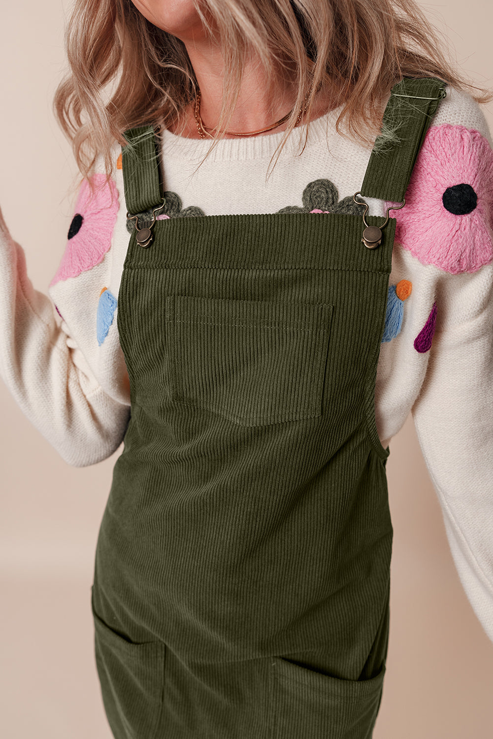 Corduroy Overall Dress