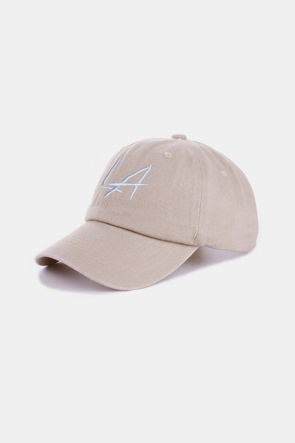 Washed Embroidered Baseball Cap NY or LA
