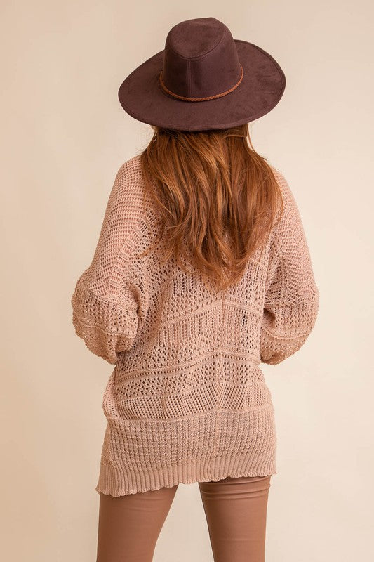 Summer Knit Netted Cardigan