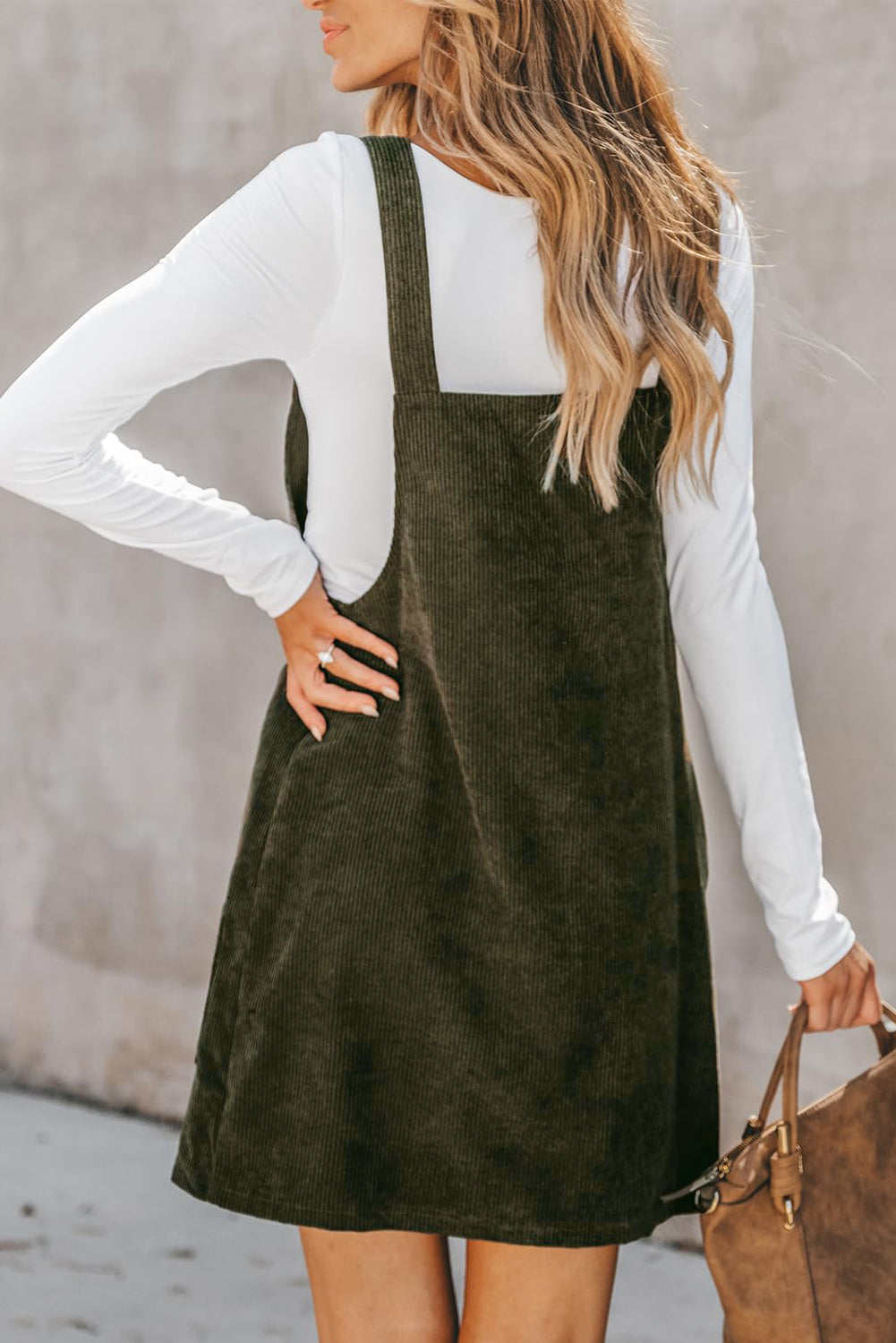 Corduroy Overall Dress