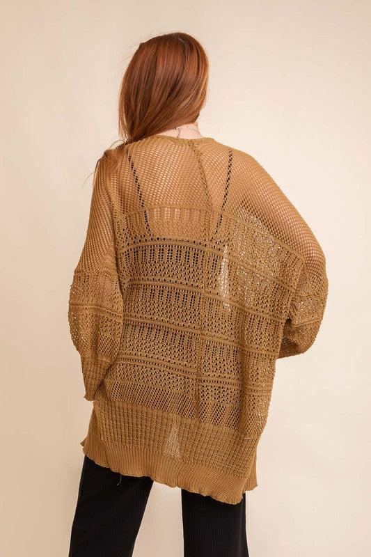 Summer Knit Netted Cardigan