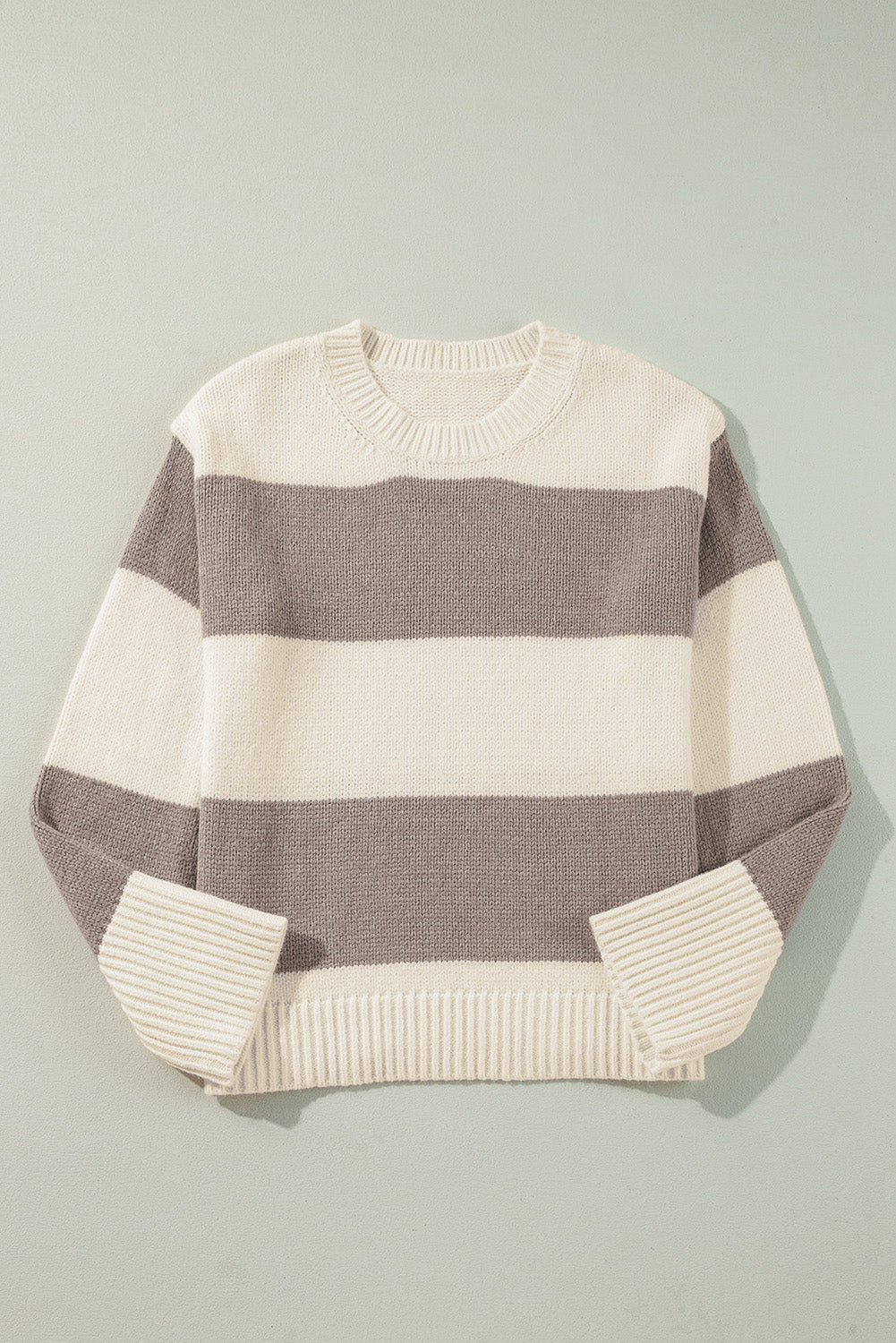 Color Block Loose Pullover Sweater