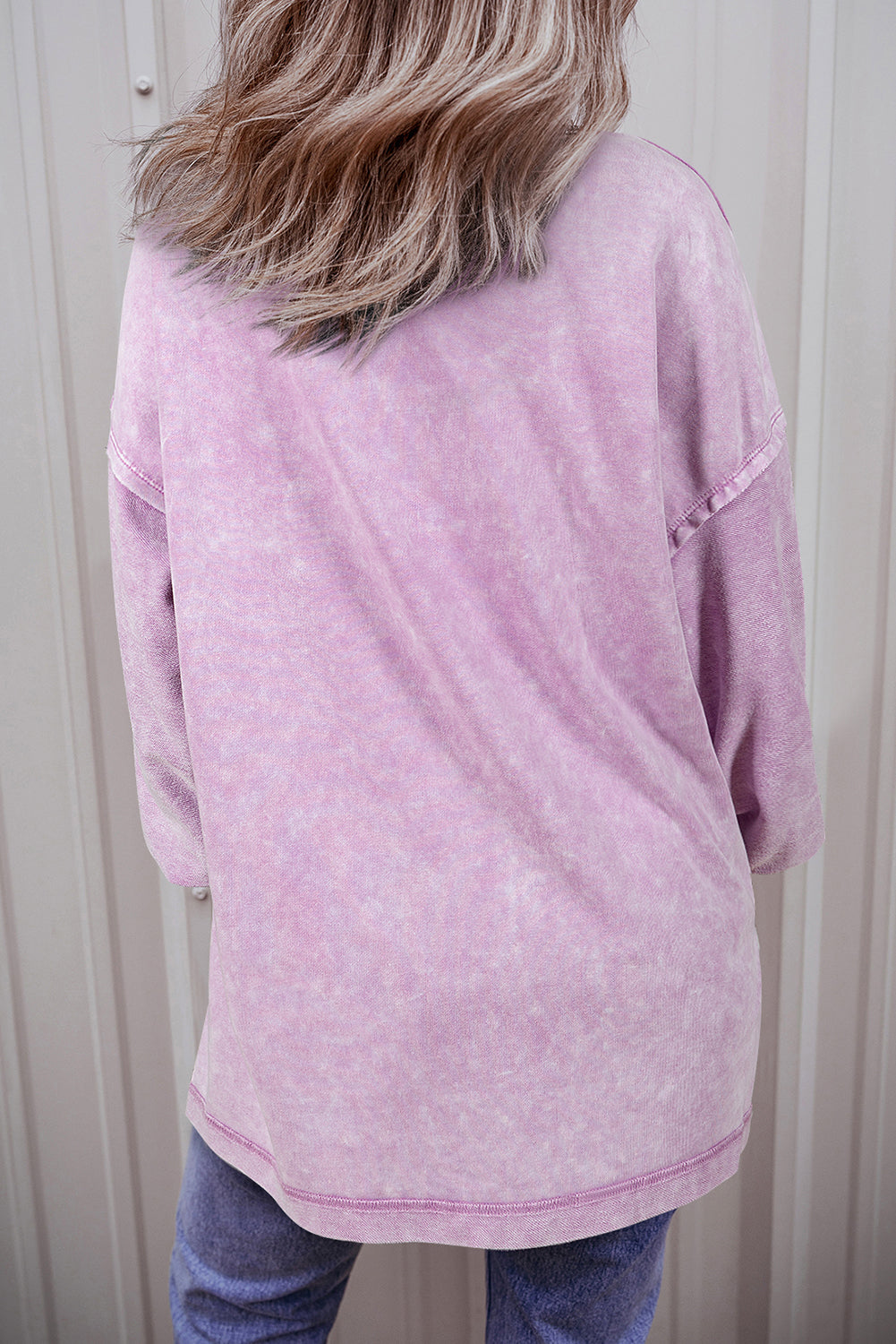 Mineral Wash Drop Shoulder Sweatshirt