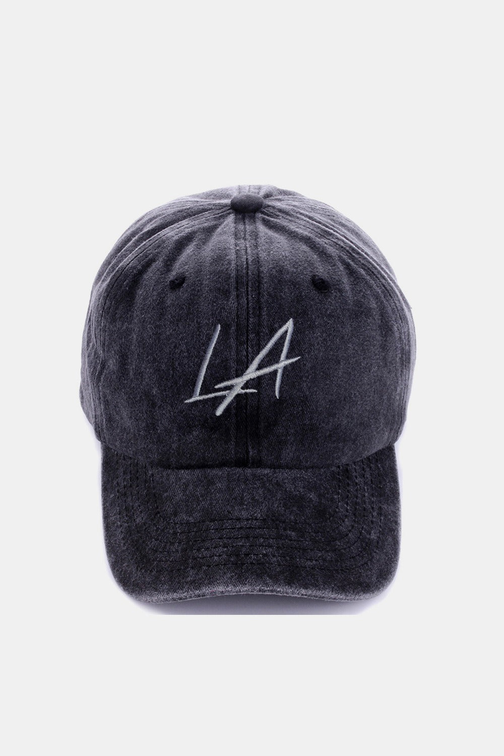 Washed Embroidered Baseball Cap NY or LA