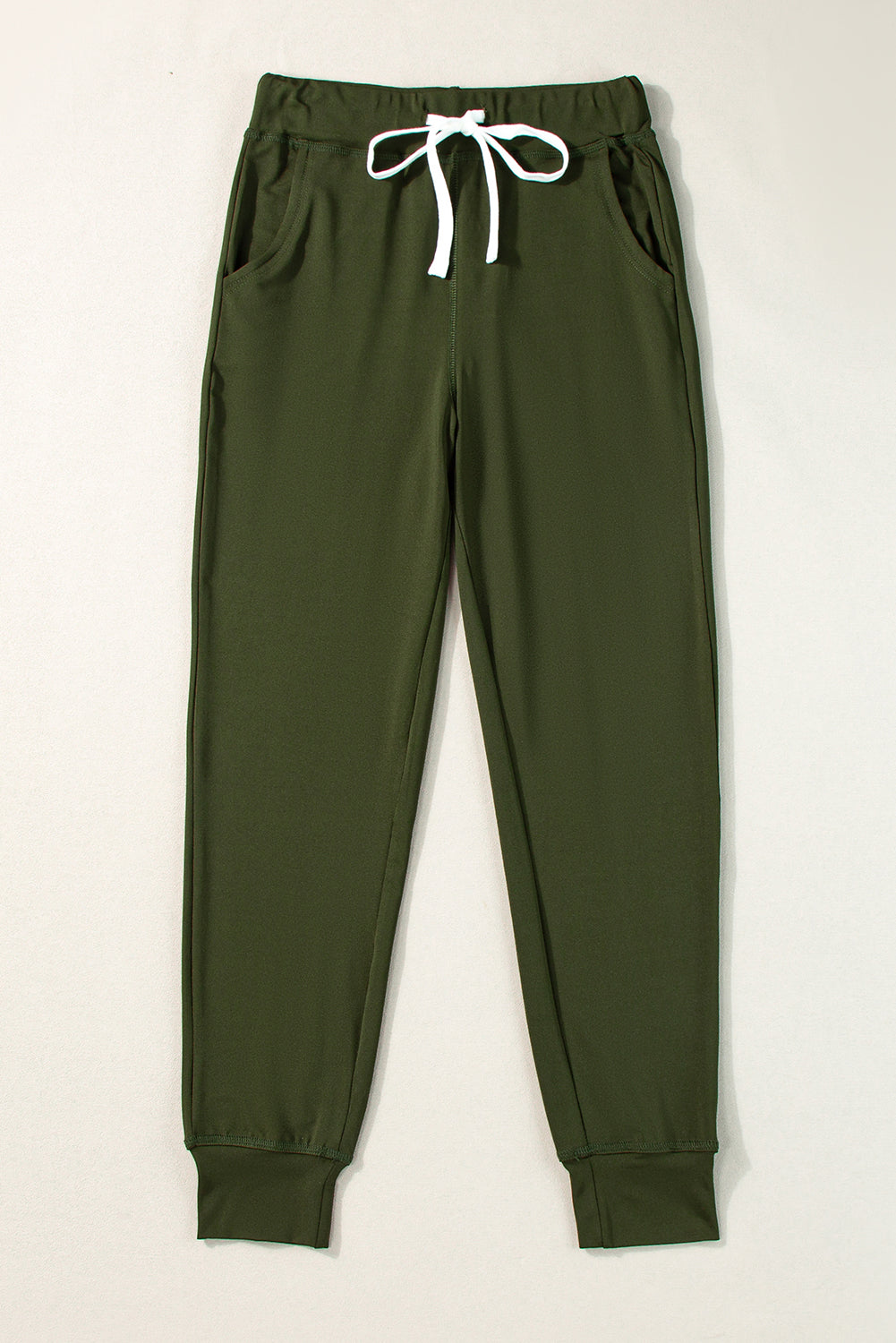 Drawstring Waist Pocketed Joggers