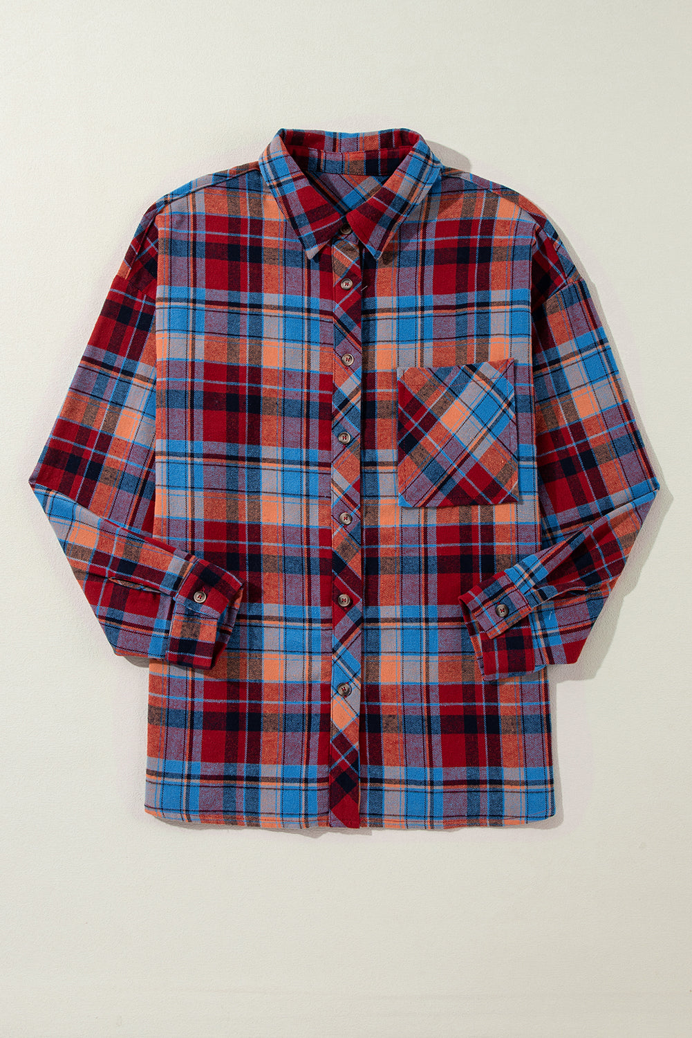 Plaid Print Loose Vintage Shirt