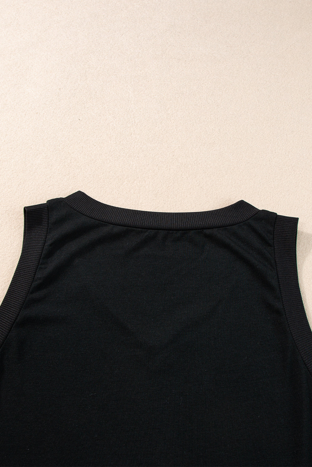 Ribbed V Neck Tank